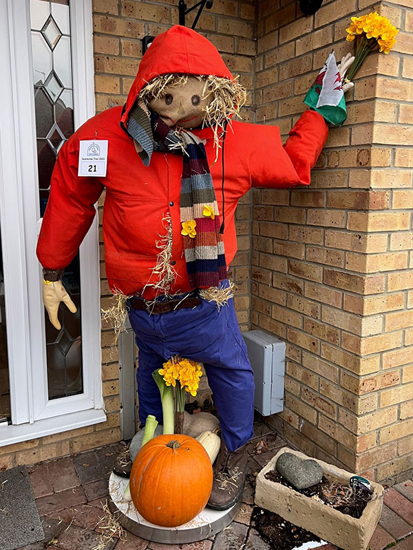 Photo of a scarecrow representing Wales