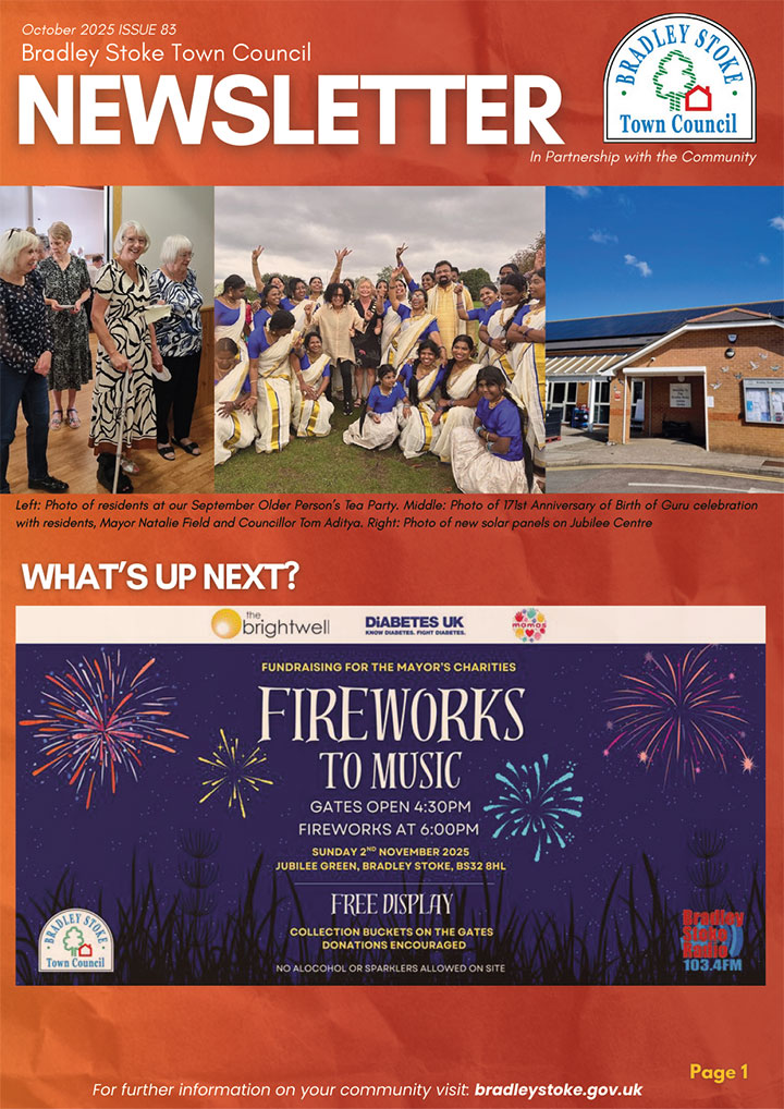 Front Cover of October 2025 Newsletter