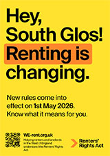 Poster advertising the Renters' Rights Act
