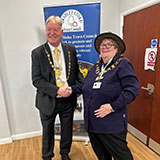 Photo of New Deputy Mayor, Councillor Jon Williams with Mayor, Councillor Jenny James