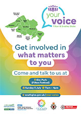 Poster advertising the Your Voice event