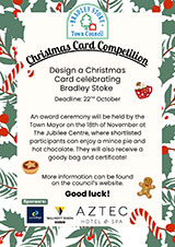 Poster advertising the Christmas Card Competition