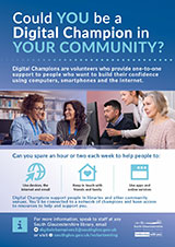 Poster asking for Digital Champion volunteers