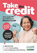 Poster advertising Pension Credits