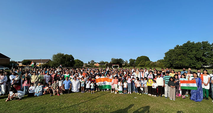 Photo of Mayor and councillors attending Indian Independence Day flag raising ceremony on 15th August 2025
