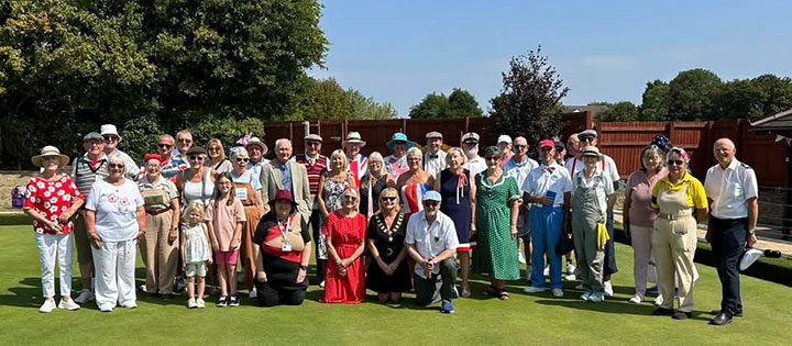 Photo of Mayor and councillors attending Bradley Stoke Bowls Club, Captain's Day on Saturday 16th August 2025