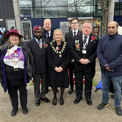 Photo of Mayor and Councillors at Remembrance Day Parade – 9th November 2025
