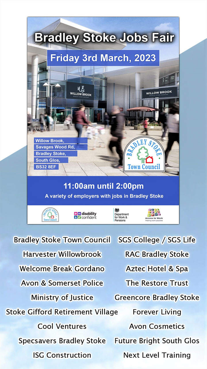 Poster advertising the Jobs Fair (all text content displayed on page)