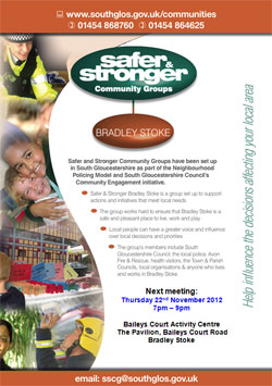 Safer & Stronger Community Group Meeting