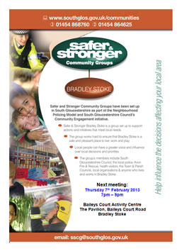 Safer & Stronger Community Group Meeting