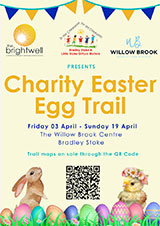 Poster advertising the Charity Easter Egg Trail