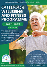 Poster advertising the Outdoor Wellbeing and Fitness Programme