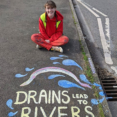 Photo of Only Rain Down the Drain Campaign in March 2026
