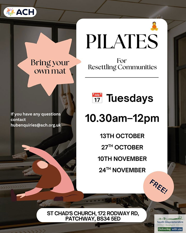 Poster advertising Pilates & Dance
