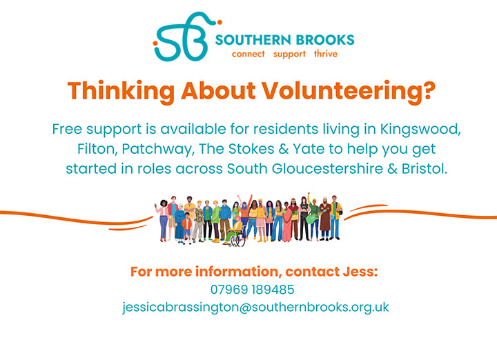 Poster which asks: Thinking About Volunteering?