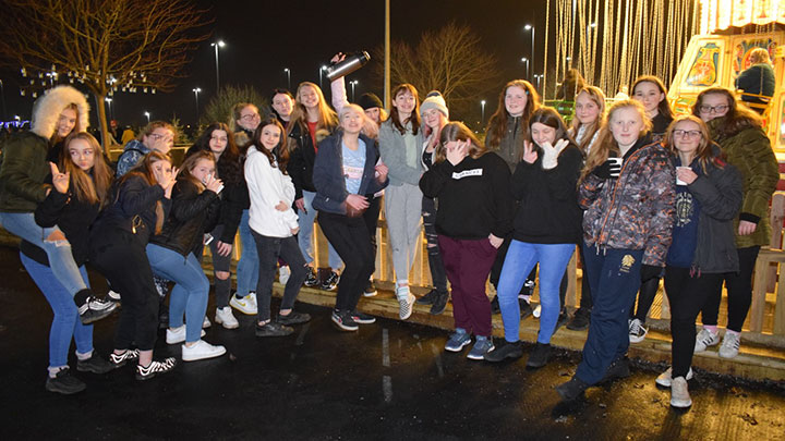 Photo of a group of young people in Bradley Stoke